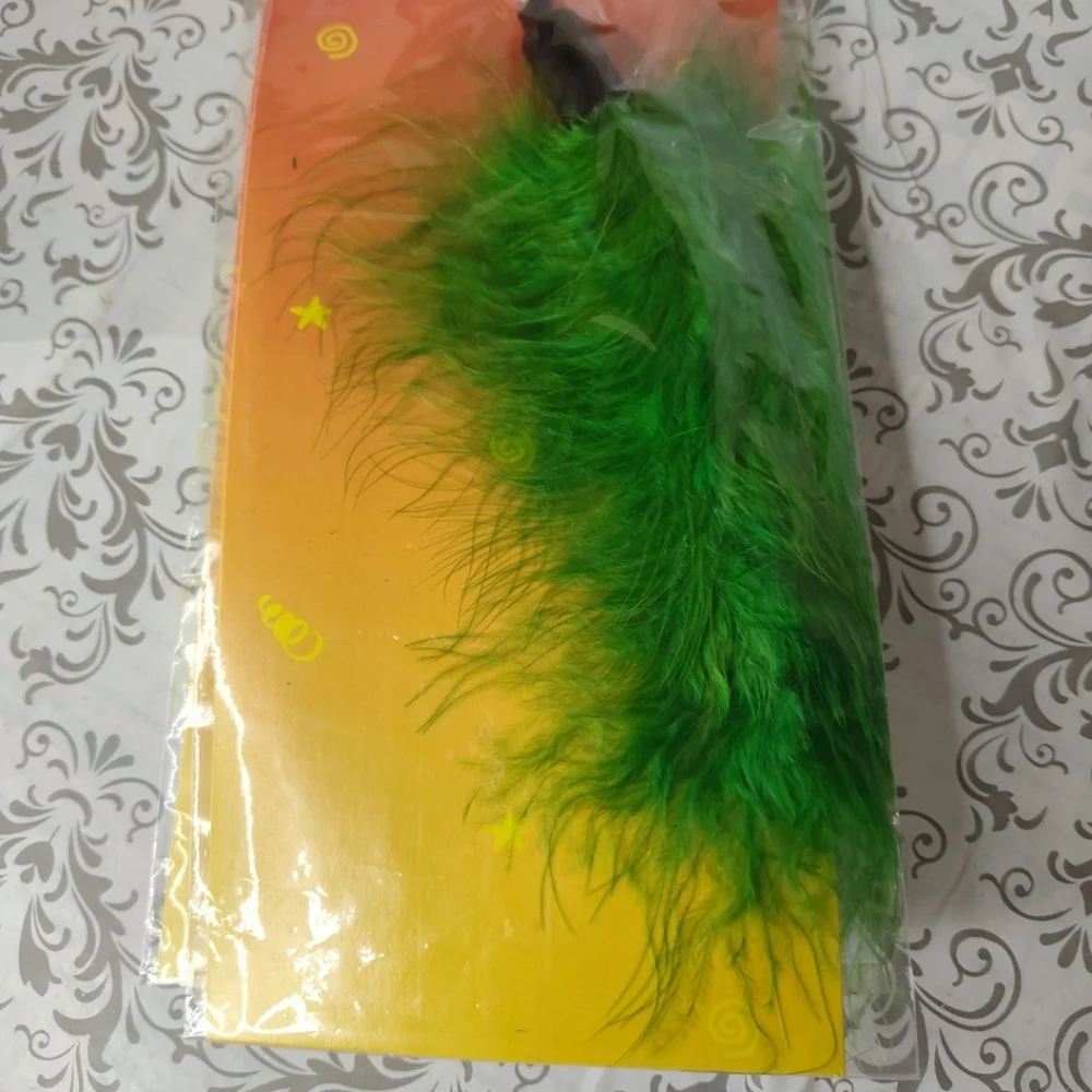 Lot of 3 Lazy Pet Interactive Tiger Tail Tease Cat Toy Purple, Green & Yellow C4
